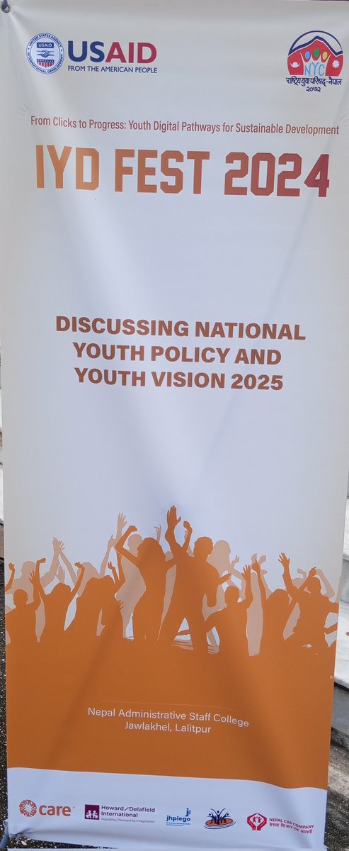Jeeban Ghimire PhD (@jeeghimire) on Twitter photo Happening now ...celebrating " From Click to progress: Youth Digital Pathways for Sustainable Development #InternationalYouthDay24 #IYD2024 in Nepal With the support of <a href="/USAIDNepal/">USAID/Nepal</a> Happening now ...celebrating " From Click to progress: Youth Digital Pathways for Sustainable Development #InternationalYouthDay24 #IYD2024 in Nepal With the support of <a href="/USAIDNepal/">USAID/Nepal</a>