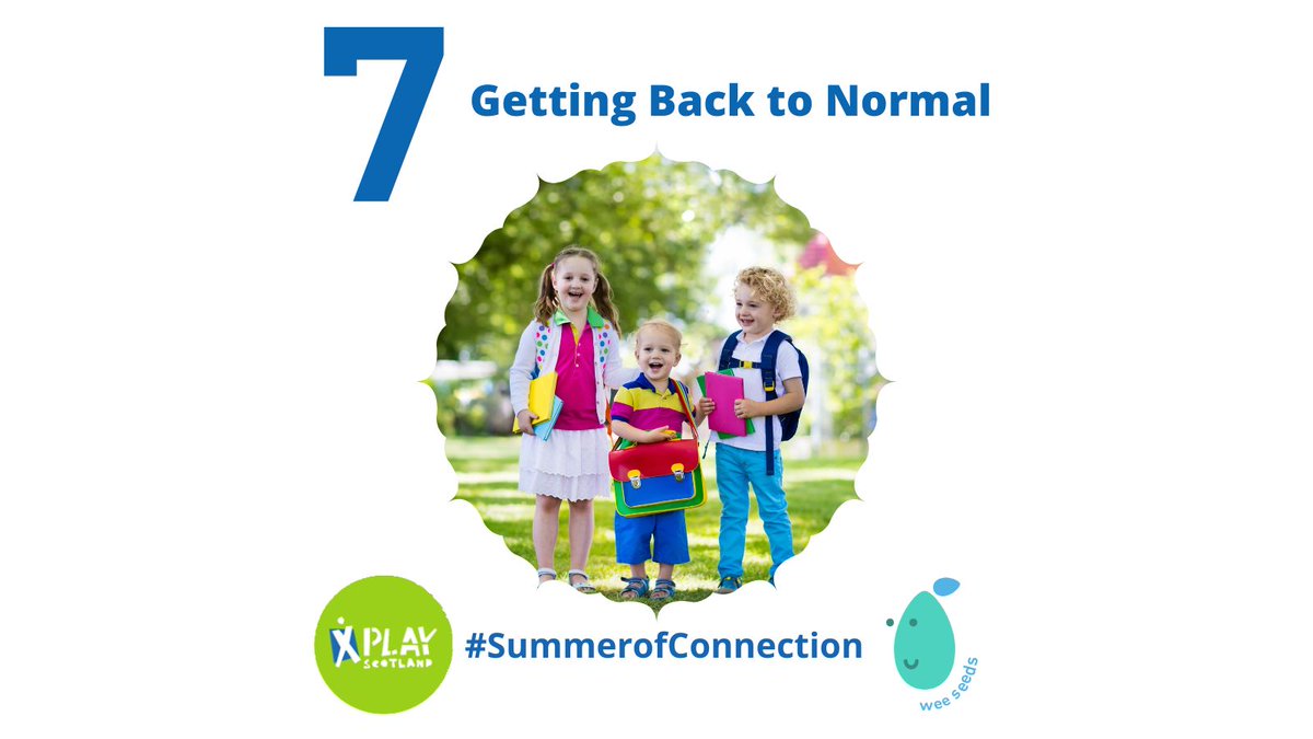 PlayScotland's tweet image. 1/3 Holidays are busy times and often tricky - but sometimes getting back into a routine can be just as challenging! That's why for our last #SummerofConnection week we’ve got some tips on getting Back to Normal. 
#backtoschool #emotions #parenting