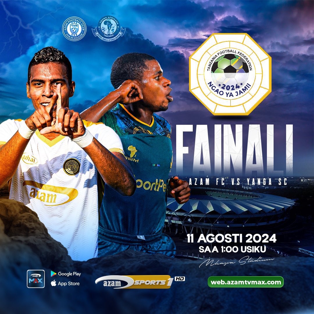 PROPUNTER2025 (@humoudmass74519) on Twitter photo FAINALI NGAO YA JAMII
AZAM FC VS YANGA SC
~Tabiri matokeo sahihi (Correct score) 90min na Goli la kwanza litafungwa dakika ya ngapi?
~Washindi wawili wa mwanzo watagawana 100,000/=
Vigezo:
1) uwe umefollow page ya <a href="/HumoudMass74519/">PROPUNTER2025</a>
2) mwisho wa Challenge ni saa 12:00 jioni FAINALI NGAO YA JAMII
AZAM FC VS YANGA SC
~Tabiri matokeo sahihi (Correct score) 90min na Goli la kwanza litafungwa dakika ya ngapi?
~Washindi wawili wa mwanzo watagawana 100,000/=
Vigezo:
1) uwe umefollow page ya <a href="/HumoudMass74519/">PROPUNTER2025</a>
2) mwisho wa Challenge ni saa 12:00 jioni