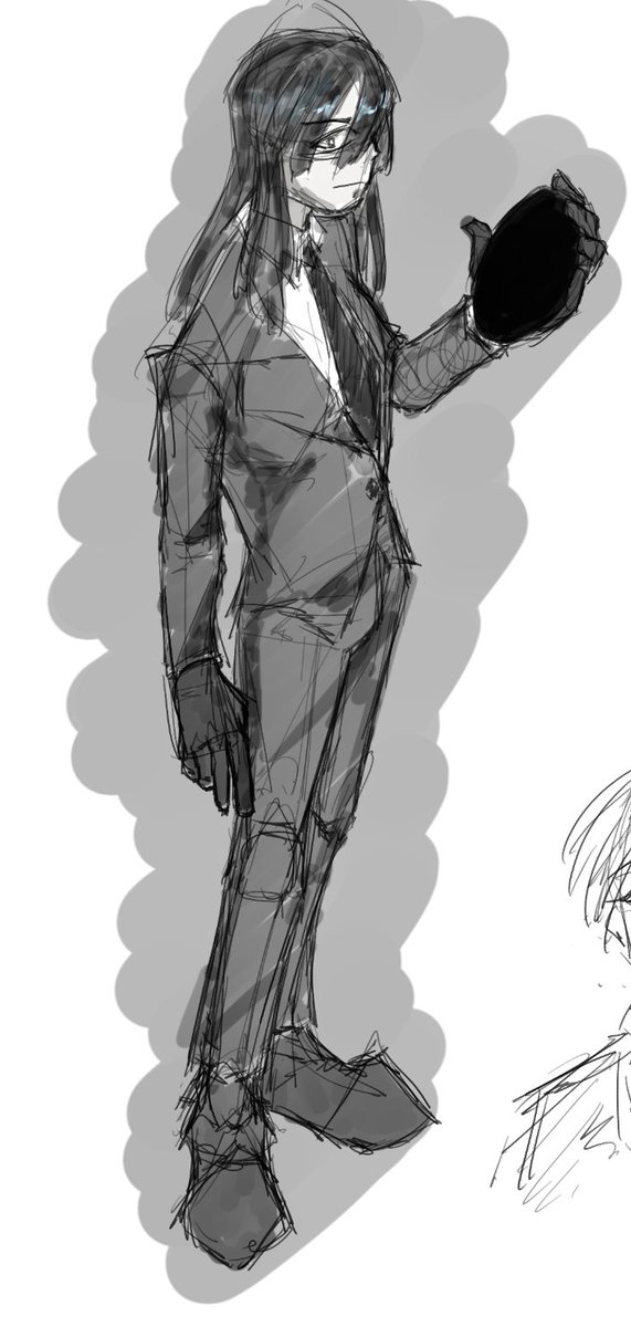 WhyReiWasTaken's tweet photo. Anri as Black Silence ^^ VinCharles works better, but I couldn't pass up drawing Anri in a suit lol 
#hellocharlotte https://t.co/DwH1T0TxX0