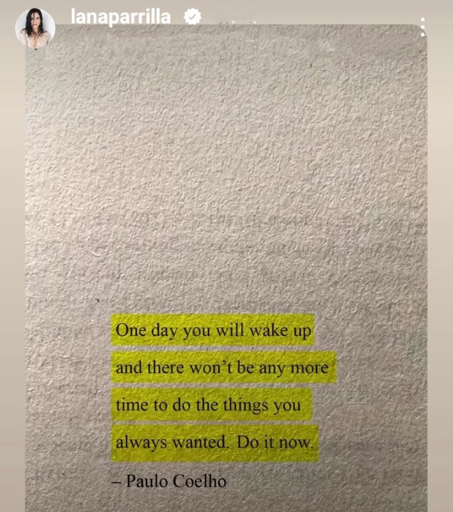 #YEAH <a href="/LanaParrilla/">Lana Parrilla</a> 👍 @paulocoelho