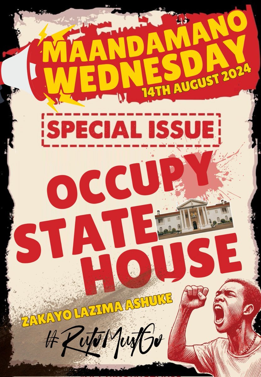 Ifikie comrades!
No RETREAT NO SURRENDER. 
The fight is on!
William Ruto must FALL!

#RutoMustGoNow #OccupyStateHouse