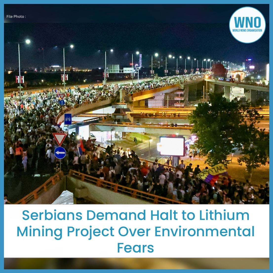 WNO_Headlines's tweet image. Thousands took to the streets of Belgrade to protest the revival of a controversial lithium mine project, citing environmental concerns and potential risks to public health. #Serbia #LithiumMine #Protest