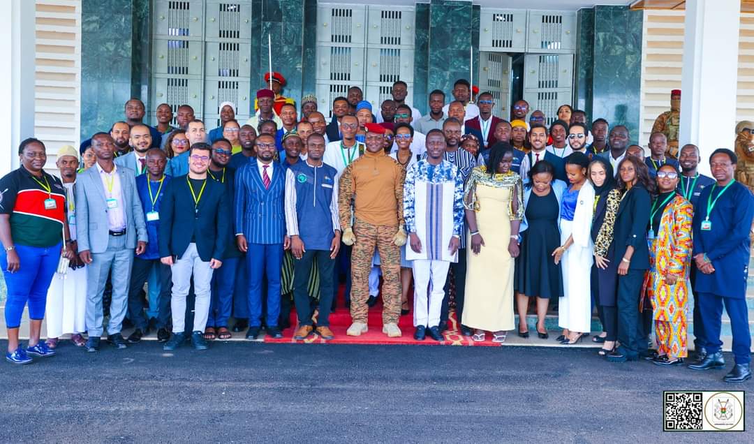 NYC_YouthVoice's tweet photo. The NYC team, led by Youth Advisory Board Chairperson Hon. @honsophynekoye , participated in the #IYD2024 celebrations organized by the @YouthAfricanU (UPJ) in #Ouagadougou, Burkina Faso 🇧🇫. 
#NYCAmplifyingYouthVoice https://t.co/2mrtqX9ReG