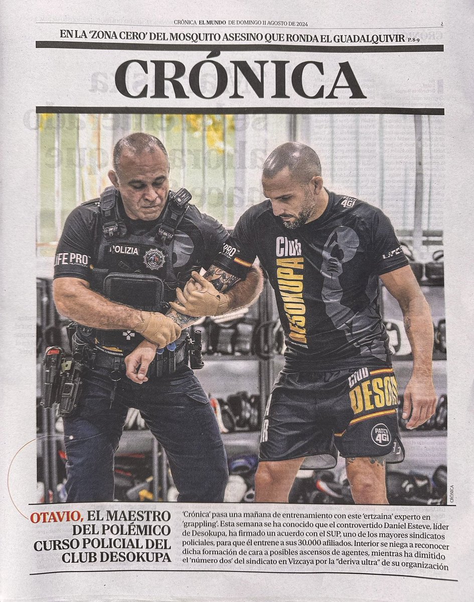 Macarena_Olona's tweet photo. Imprescindible hoy en @elmundoes. Otavio de Paula, Ertzaintza y Maestro, ejemplo de lucha y superación. https://t.co/OPCfhVRYo5