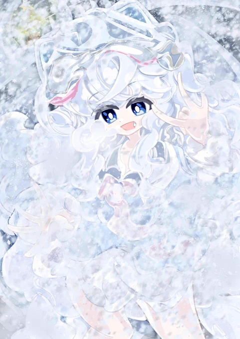 ありがとうございますー!! 私、寒色系好みでこんなアイスブルーも描いてますよー