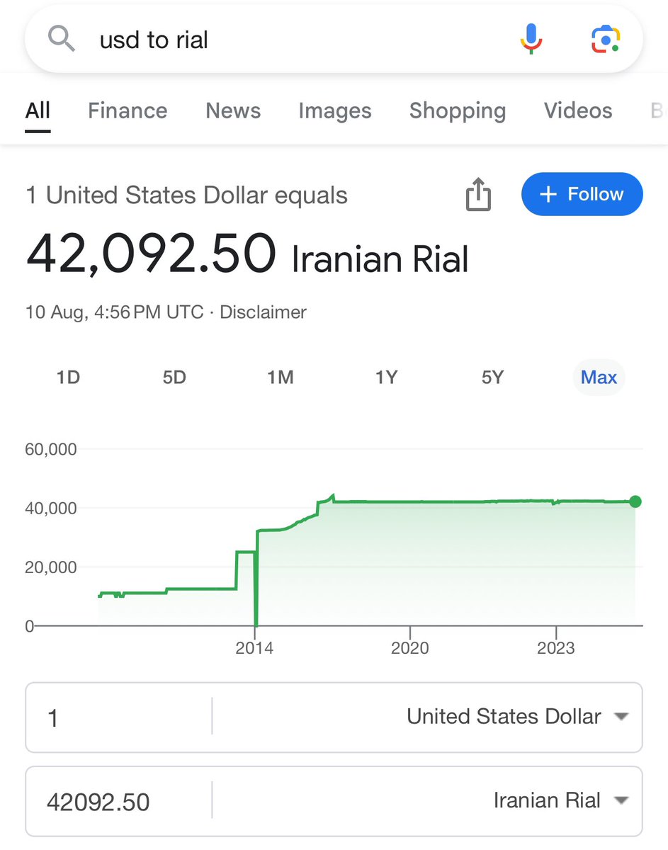 خدا رو شکر که هنوز #قیمت_دلار حداقل تو گوگل ۴،۲۰۰ هست و توی ۱۰ سال گذشته هم ثبات داشته در برابر دلار. 

یه خورده خیال پردازی کنید ببینید زندگی هامون چجوری بود اگه واقعیت داشت ؟! 

الان گوشی آیفون ۶ تومن بود بجای ۹۰ میلیون، اونم آیفون مدل دو سال پیش .