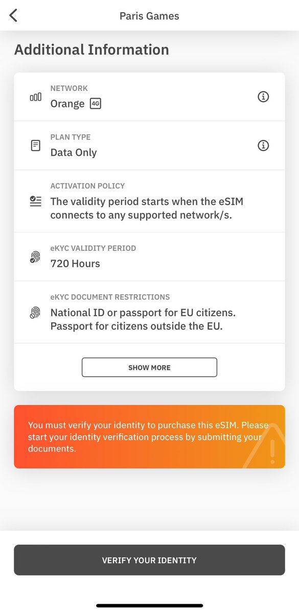 ab_FinTech's tweet image. To buy an eSIM I must verify my ID?? To use roaming data, I need to prove who I am? This smells of data grab and a fundamental lack of know how technology can be used anonymously