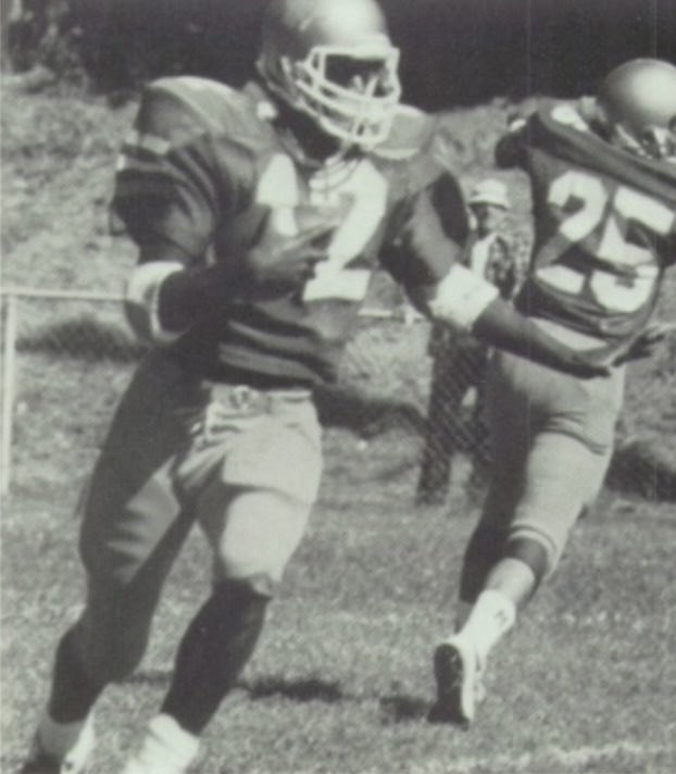 pa_fb_history's tweet photo. Only Russ Grimm &amp; Ricky Watters days until the 2024 PA HS football season kicks off!

Before becoming a Hall of Fame guard, Grimm was a high school QB.

Watters ran for 10,643 yards over an 11-year NFL career.

(Pics: 1976 @SdSouthmoreland yearbook/1987 @BishopMcDevitt yearbook) https://t.co/nLhm60Sy4z