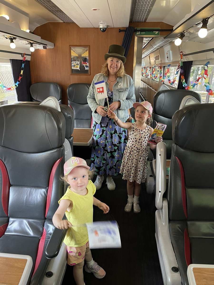 The <a href="/2021Wordfest/">Weardale WordFest</a>’s Children’s Book Day in full swing at <a href="/WeardaleRailway/">Weardale Railway</a>.

We’re here til 3.30pm for more stories and activities, celebrating children’s literature!

Come and meet some fabulous local authors and be enchanted by their stories!