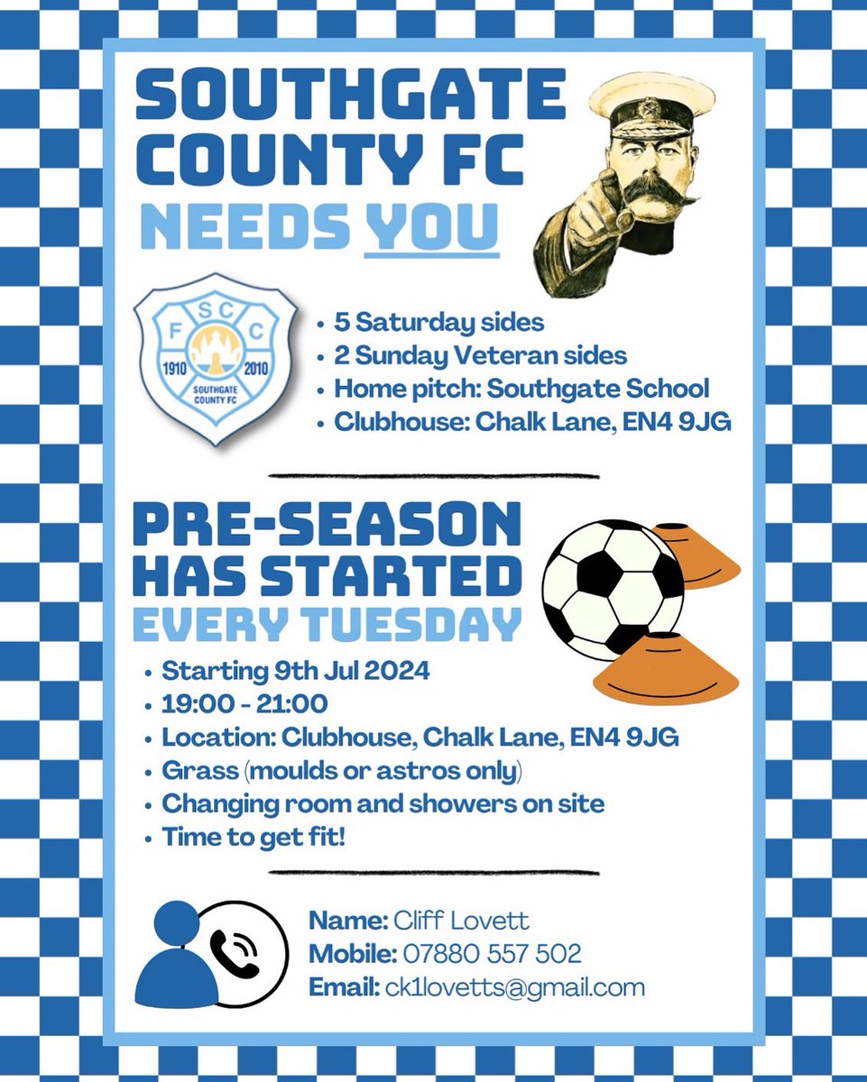 Southgate County FC (@southgatecounty) on Twitter photo <a href="/FreeAgentsFC/">Free Agent Showcase</a> <a href="/Player1stUK/">Players 1st UK</a>
Still 👀 for a club.
<a href="/AmateurFC/">Amateur FC</a> clubs have proven we’re up there with all Step 6/7 sides.
Not semi-pro but our 1s and 2s are Step 6/7 quality.
Come over and see what we’ve got rather than sitting on the bench or at home on the couch <a href="/FreeAgentsFC/">Free Agent Showcase</a> <a href="/Player1stUK/">Players 1st UK</a>
Still 👀 for a club.
<a href="/AmateurFC/">Amateur FC</a> clubs have proven we’re up there with all Step 6/7 sides.
Not semi-pro but our 1s and 2s are Step 6/7 quality.
Come over and see what we’ve got rather than sitting on the bench or at home on the couch
