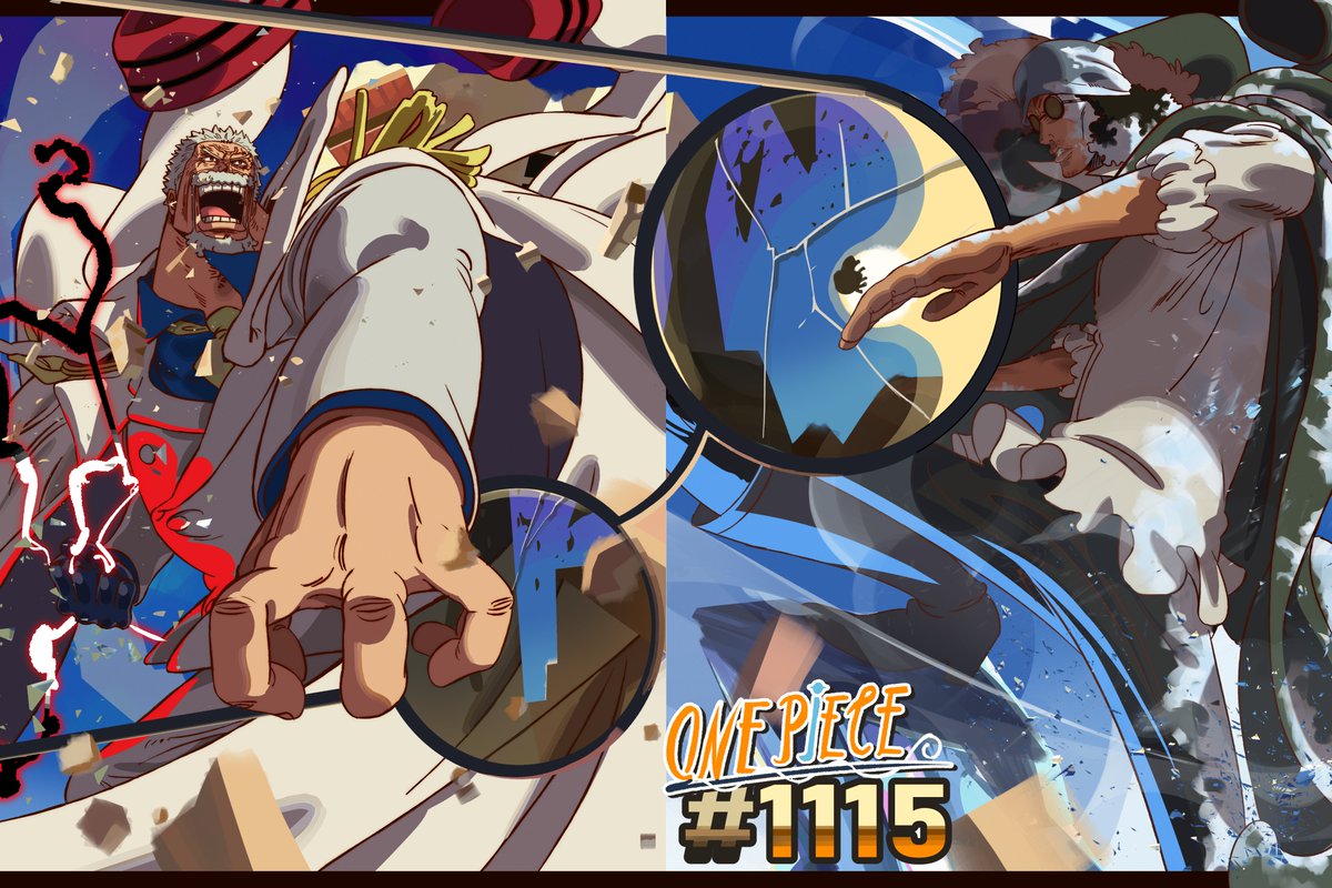 GrandGuerrilla's tweet image. I have participated on the 1115th episode of One Piece! I have worked as an Animation Director. It was so nice to work with all the talented people on this episode.

I&apos;ve helped out on the Garp/Aokiji fight. 👊🍘❄️🧊

- Thank you for watching! -

#ONEPIECE #ONEPIECE1115