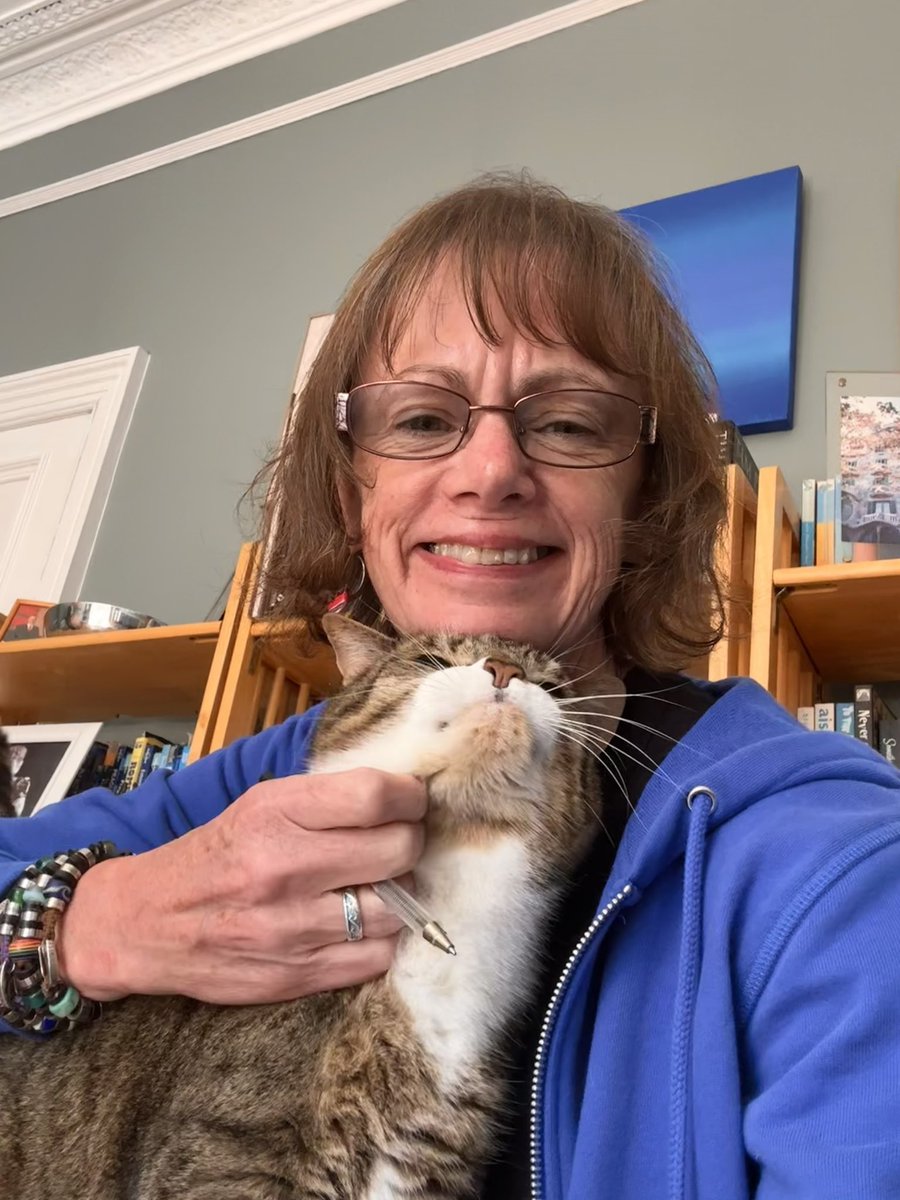 gibbsgirl21's tweet photo. Well someone is glad I’m home #BackToRealLife #NeverAloneWhenYouHaveACat https://t.co/FmWsPZfm5k