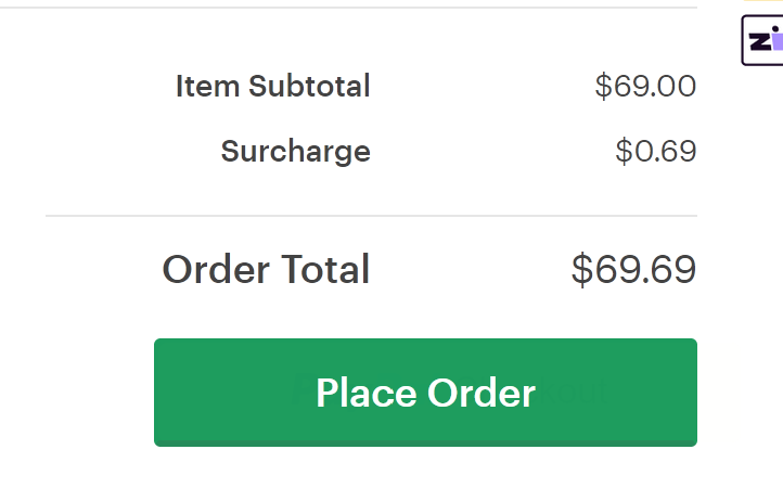 LucasCosti's tweet photo. The only time an online payment surcharge is nice: https://t.co/FlpaVHe81M