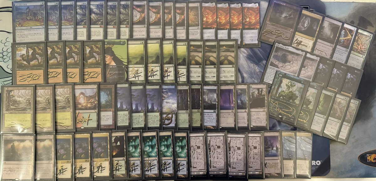 Won the first local RCQ with Analyst, built by The Amulet Enjoyers™️. Don’t judge the English cards, jpn copies are out getting signed 😪

R1: Jeskai Control 😢🌳🌳
R2: ETron 🌳😢🌳
R3: Nadu 😢 😢
R4: G Tron 🌳🌳
R5: G Tron 🌳🌳

T8: Nadu 🌳🌳
T4: Nadu 😢🌳🌳
Finals: Nadu 🌳🌳