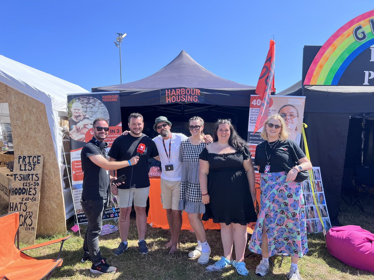 CHAOSRadioUK's tweet photo. First stop of the day, thanks to a recommendation on Facebook is @HarbourHousing! 

#KeepItCHAOS #Boardmasters24 #CornwallCommunity https://t.co/pNfPt8Ythy