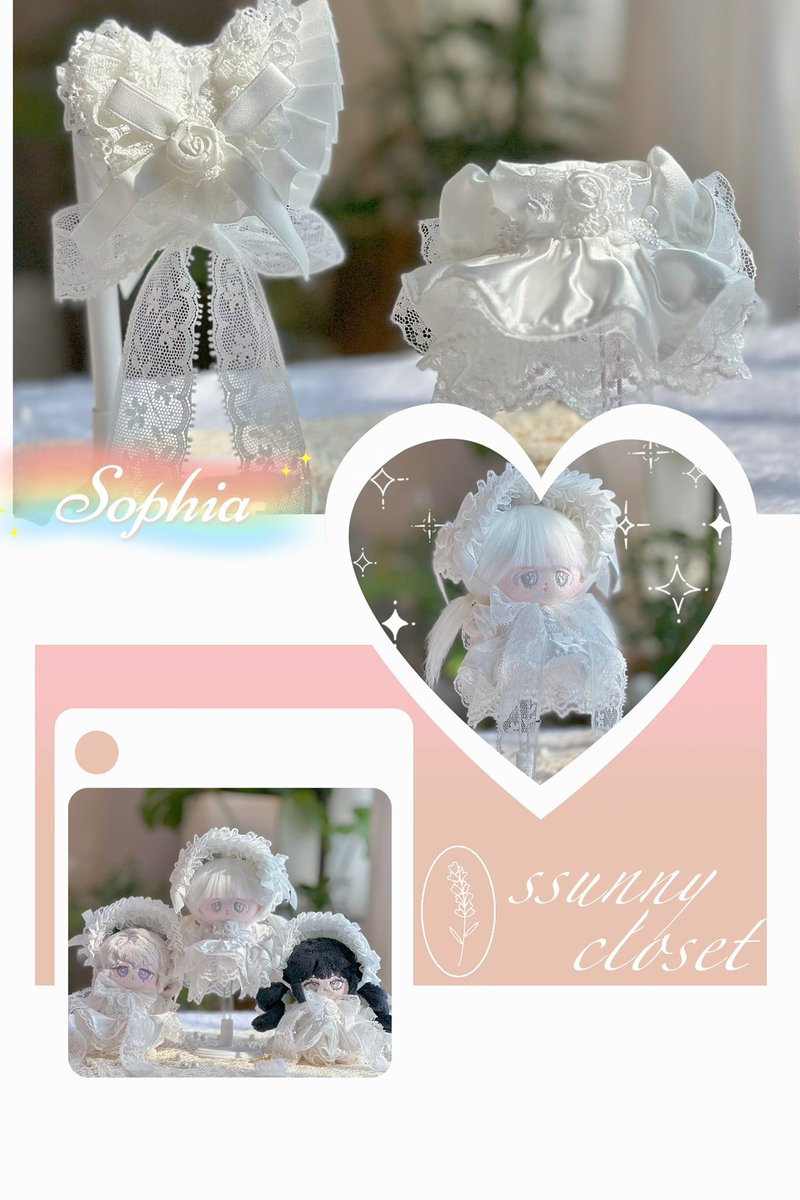 [RT 감사합니다] 
#무솜인덕장터 #솜인덕장터 #솜솜옷장터
⋰˚✩ 𝐒𝐒𝐔𝐍𝐍𝐘 𝐂𝐋𝐎𝐒𝐄𝐓 ⋰˚✩ 

💌coming soon..❤️

⏰8/12 21:00
🔗 링크는 추후 판매시간에 공개됩니다

<소피아🤍>
-10set 한정판매
-10cm 솜인형 전용 상품입니다
-자세한 사항은 추후 링크를 통해 확인해주세요🫶🏻