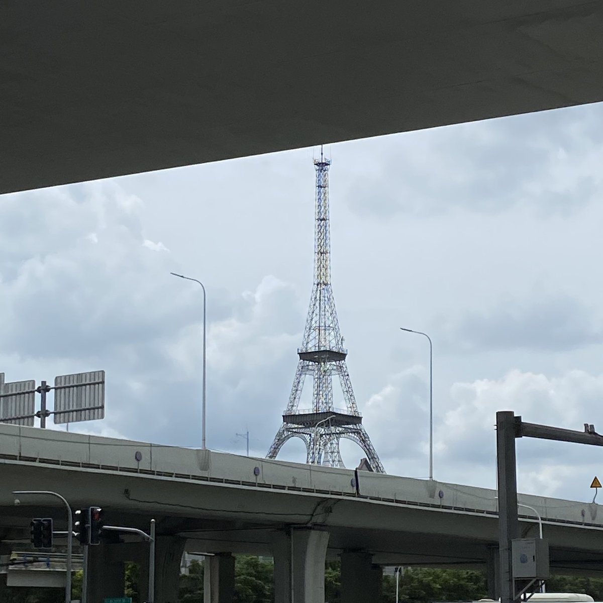 The Eiffel Tower in China! #France #China