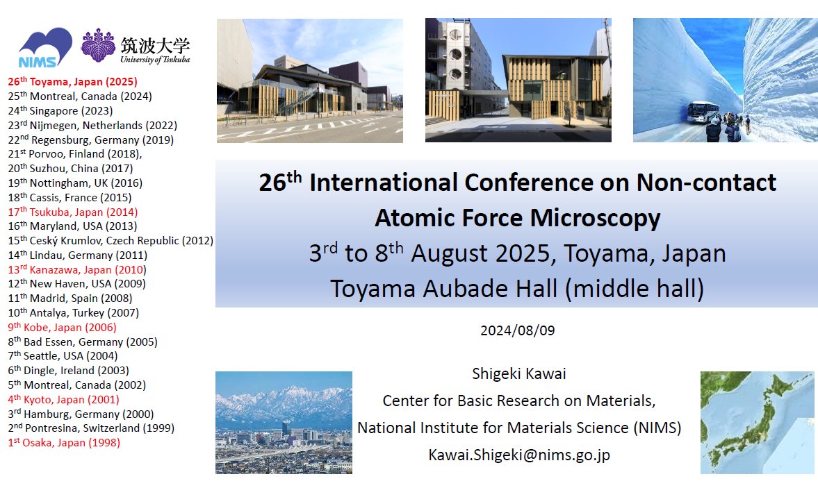 NanolinoBasel (@nanolinobasel) on Twitter photo Had an amazing week at the ncAFM 2024 <a href="/mcgillu/">McGill University</a> Montréal (Canada) . Great to catch up on the latest from the community. Looking forward to next year in Japan.
@PawlakRemy <a href="/Akash_Tianqi/">Akash Gupta</a> <a href="/ErnstMeyer4132/">Ernst Meyer</a> #ncafm #atomicforcemicroscopy #NIMS #nanoscience #Japan Had an amazing week at the ncAFM 2024 <a href="/mcgillu/">McGill University</a> Montréal (Canada) . Great to catch up on the latest from the community. Looking forward to next year in Japan.
@PawlakRemy <a href="/Akash_Tianqi/">Akash Gupta</a> <a href="/ErnstMeyer4132/">Ernst Meyer</a> #ncafm #atomicforcemicroscopy #NIMS #nanoscience #Japan