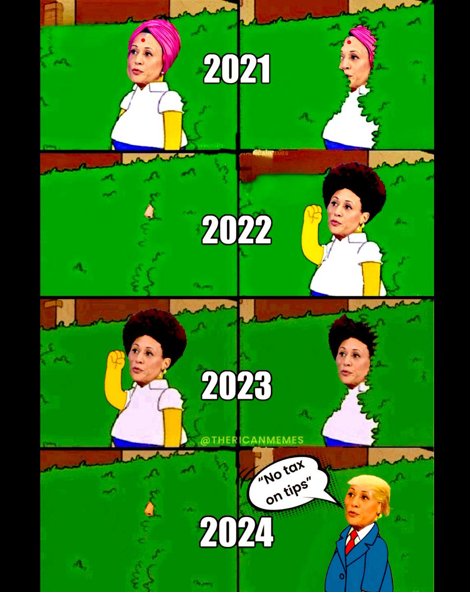 TheRicanMemes's tweet photo. The evolution of #CopyCatKamala 😂 https://t.co/482j5OopYQ