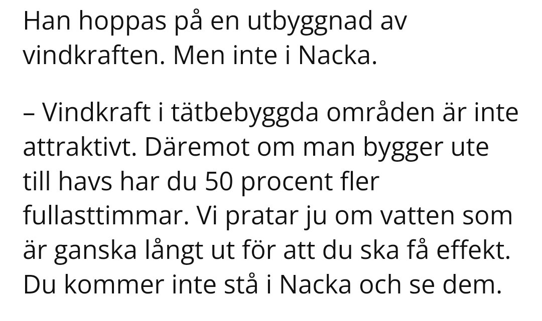 Per_SR_R's tweet photo. @jonsson_henrik NIMBY, enligt fd Energiminister Khashayar Farmanbar (S) https://t.co/wNGBzuClOY