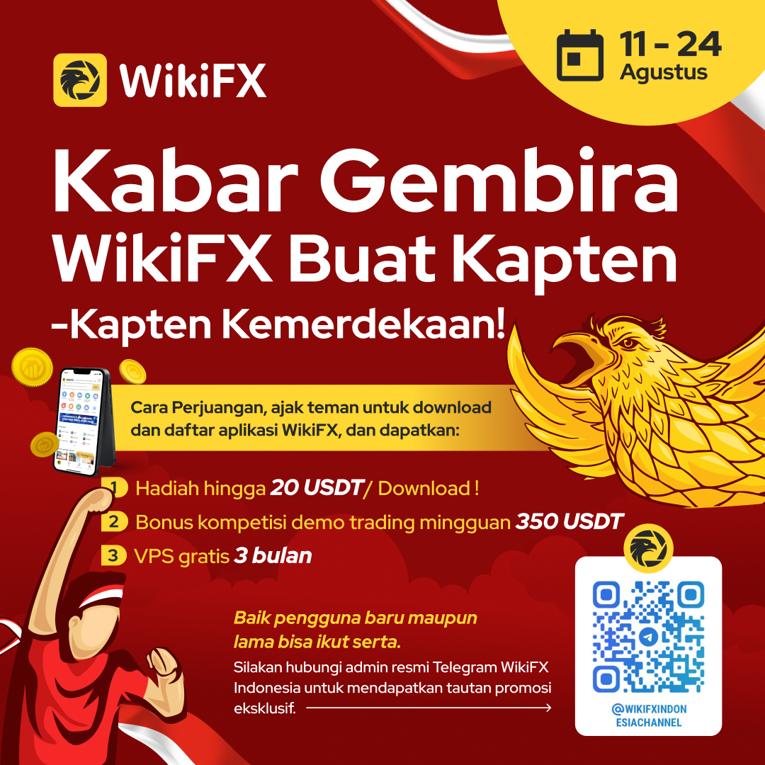 AlonsoLiu6's tweet photo. Sambut Kemerdekaan dengan menjadi kapten WikiFX! 😎 Dapetin banyak hadiah buat kapten-kapten kemerdekaan!Jangan sampai ketinggalan, yuk gabung sekarang dan buktikan perjuanganmu! 🚀

https://t.co/bAqaNkKREo

#wikifx #wikifxcaptain #demotradin https://t.co/FLOn0LYVIQ