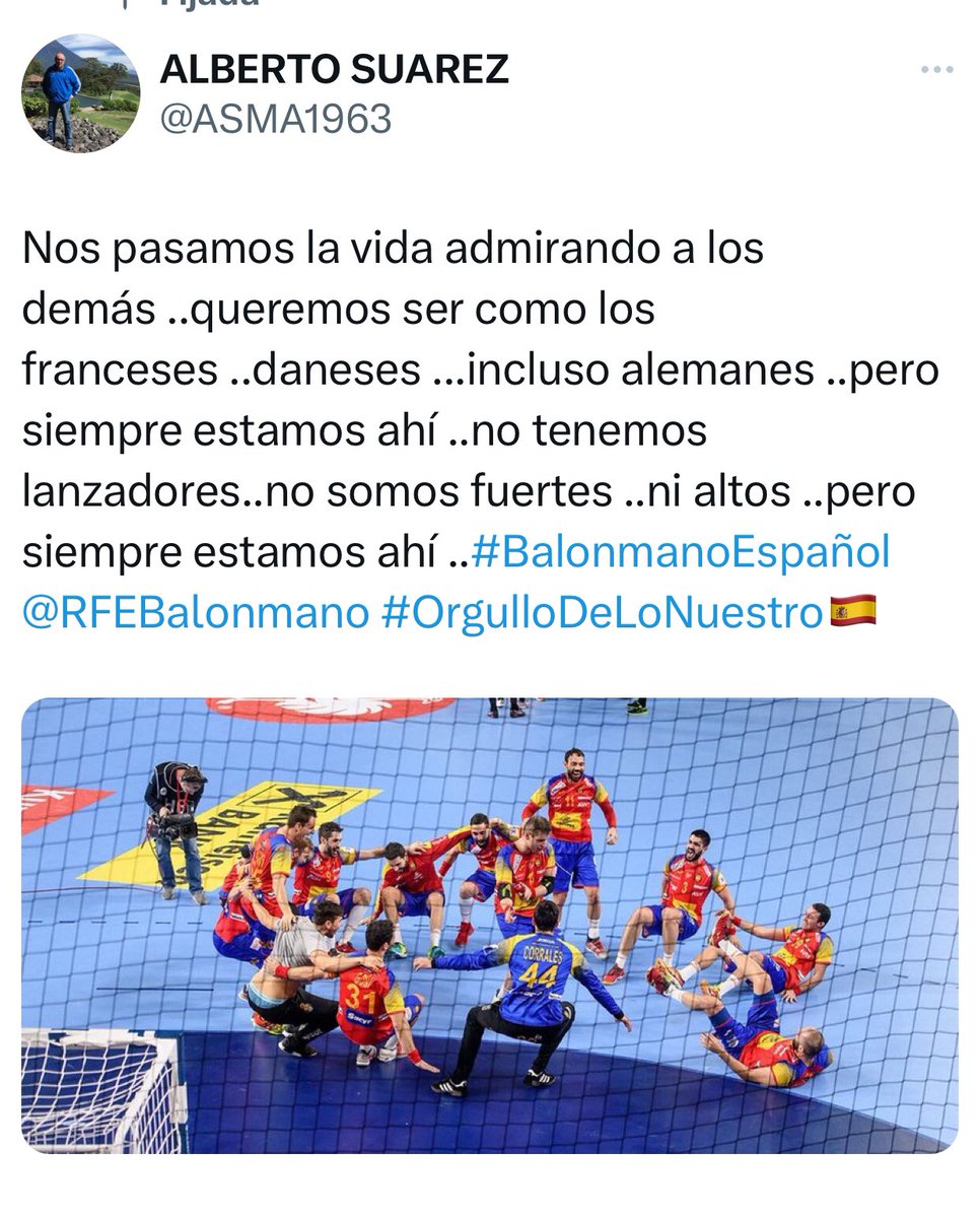 Se puede ganar …se puede perder ….jugar bien ….jugar peor ….pero siempre hay que COMPETIR y estos señores lo hacen #Hispanos <a href="/RFEBalonmano/">RFEBalonmano</a> #UnaNuevaMedallaParaCasa