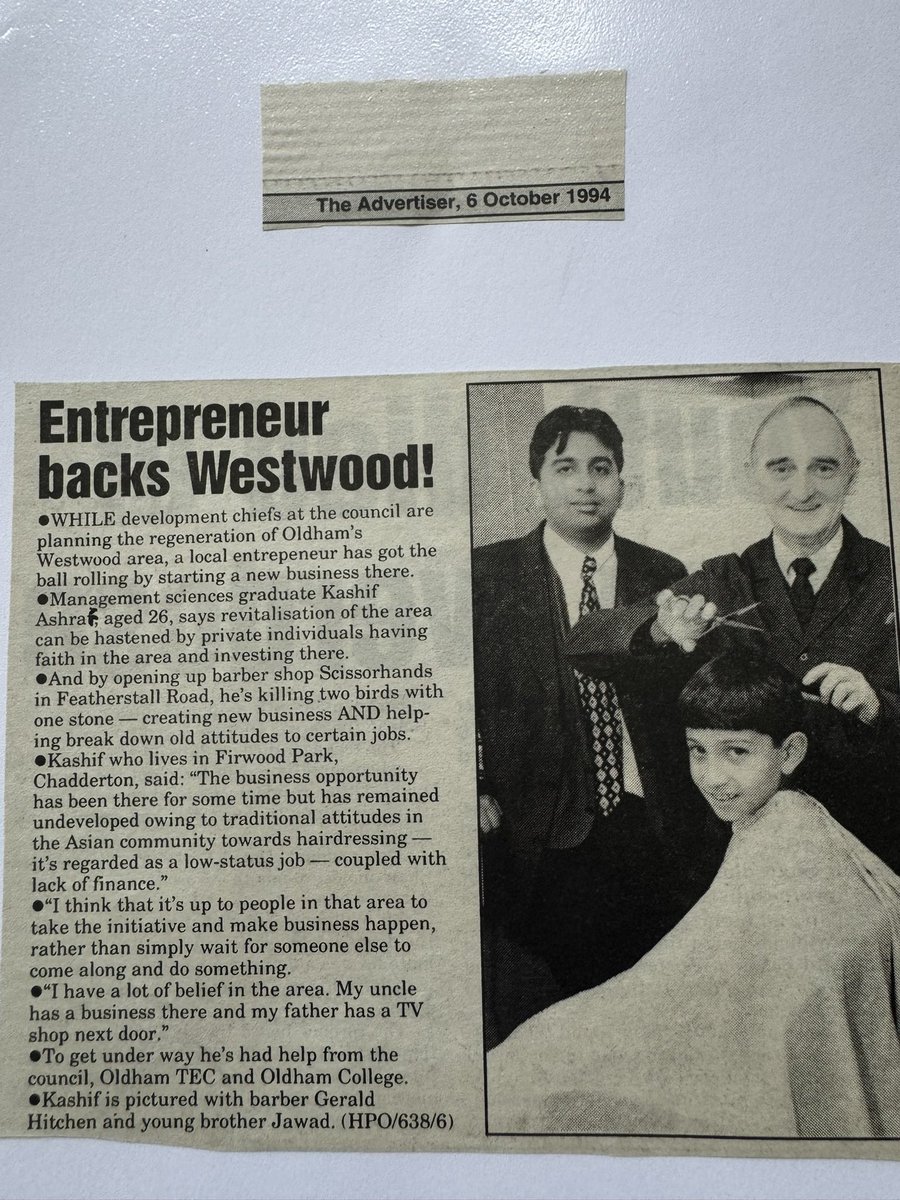FUNERAL announcement of my dear friend for over 30 years Gerald Hitchen #RIP  who I started ScissorHand Barbers in #wonderfulwestwood the service will be at 1pm on Friday 16th August at St Margaret’s Church, Chapel Road, Hollinwood, followed by Cremation @ Hollinwood #OldhamHour
