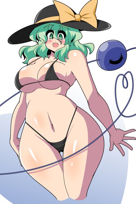 シンプルな黒ビキニこいしちゃん置いておくよ。 