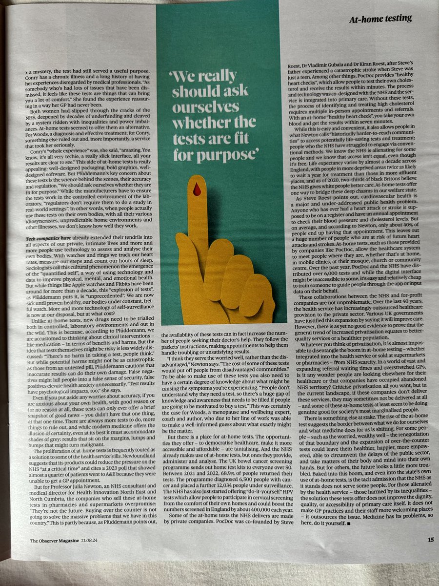 Barb_Drummond's tweet image. Are #HomeTesting fit for purpose? Affordability skews statistics. Use fuels #doctor contact to clarify results. #WorriedWell @NHS