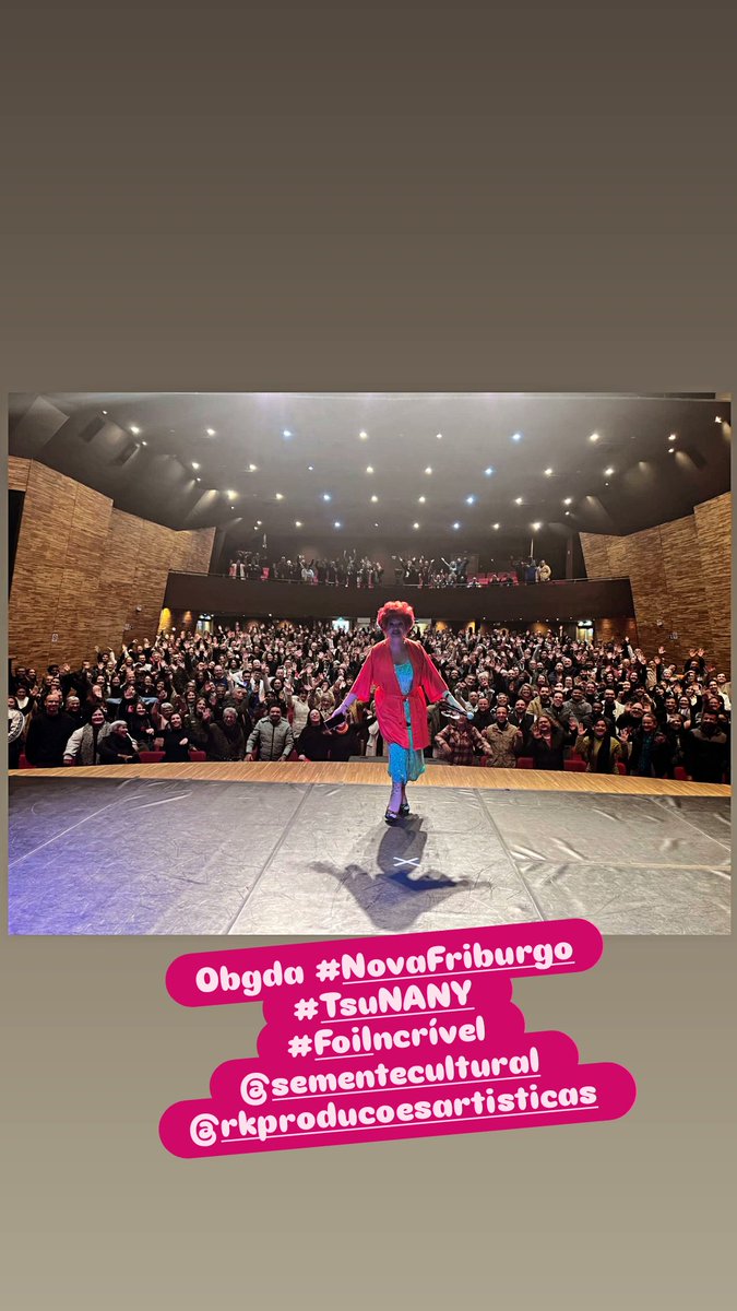 Obrigadaaa #NovaFriburgo pelo Carinho Presença e Receptividade!!! #TsuNANY #FoilindoDivinoFoiMaravilhoso  #sementecultural #rkproducoesartisticas