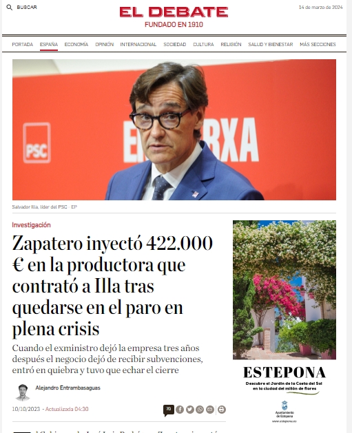 AdricatBcn's tweet photo. @psiborn Illa fica't a dit a akesta Productora audiovisual pq el Director era afí al PSC...on va rebrer "subvencions " tant del PSOE de Madriz com de Montilla...lo normal.... https://t.co/14whwVJGUW