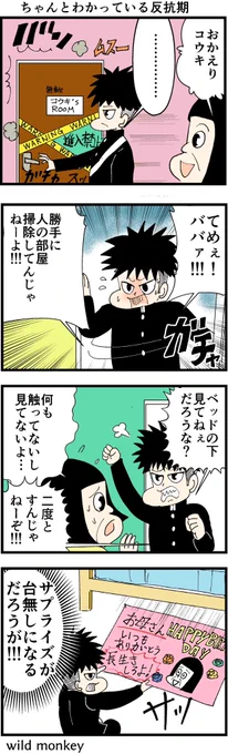 【4コマ漫画】
ちゃんとわかっている反抗期3

#4コマ #4コマ漫画  
#漫画が読めるハッシュタグ 
#再掲 
