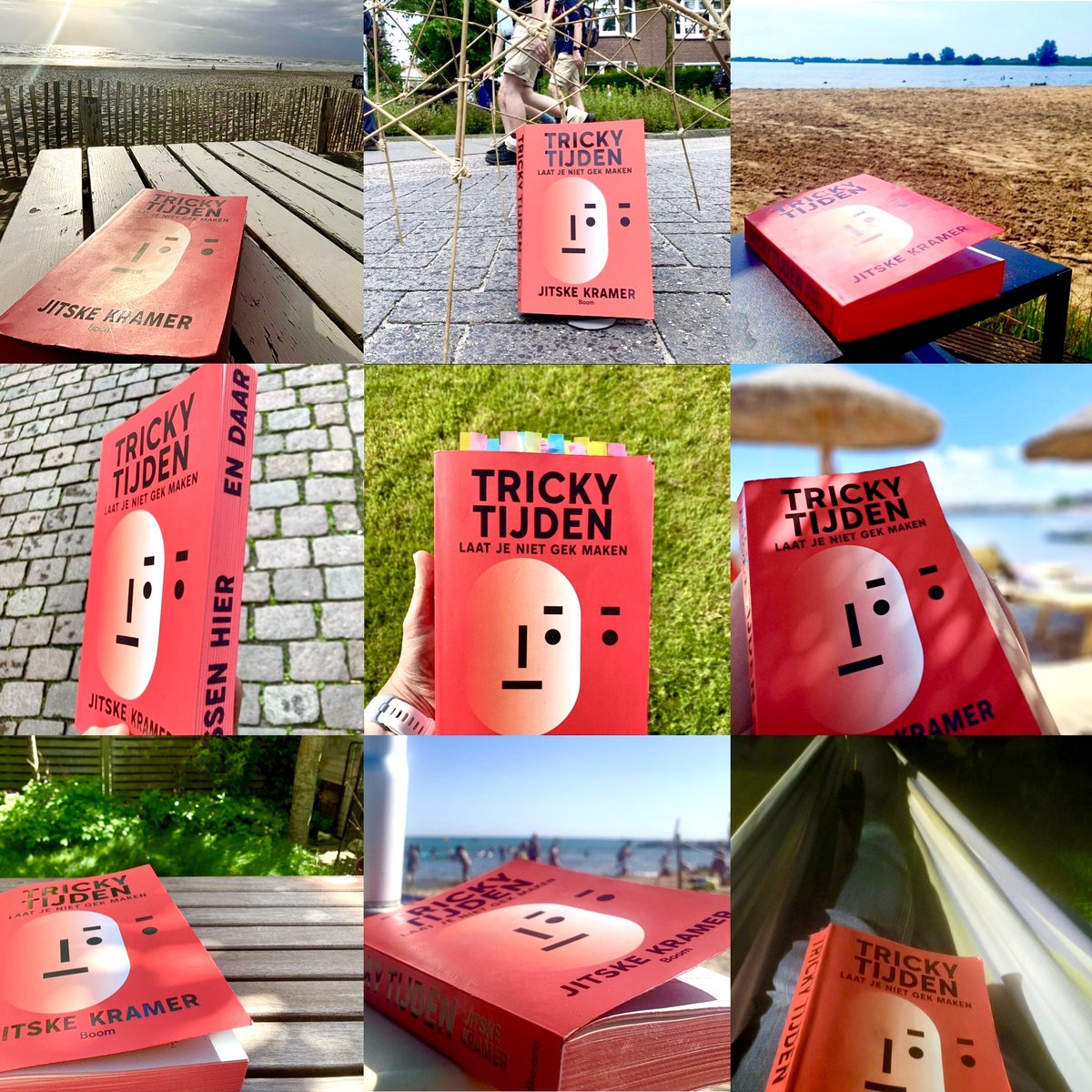 Ik krijg zo ontzettend veel mooie berichtjes en foto’s van mensen die #trickytijden aan het lezen zijn tijdens hun vakantie. #trots #dankbaar #derdeoplage