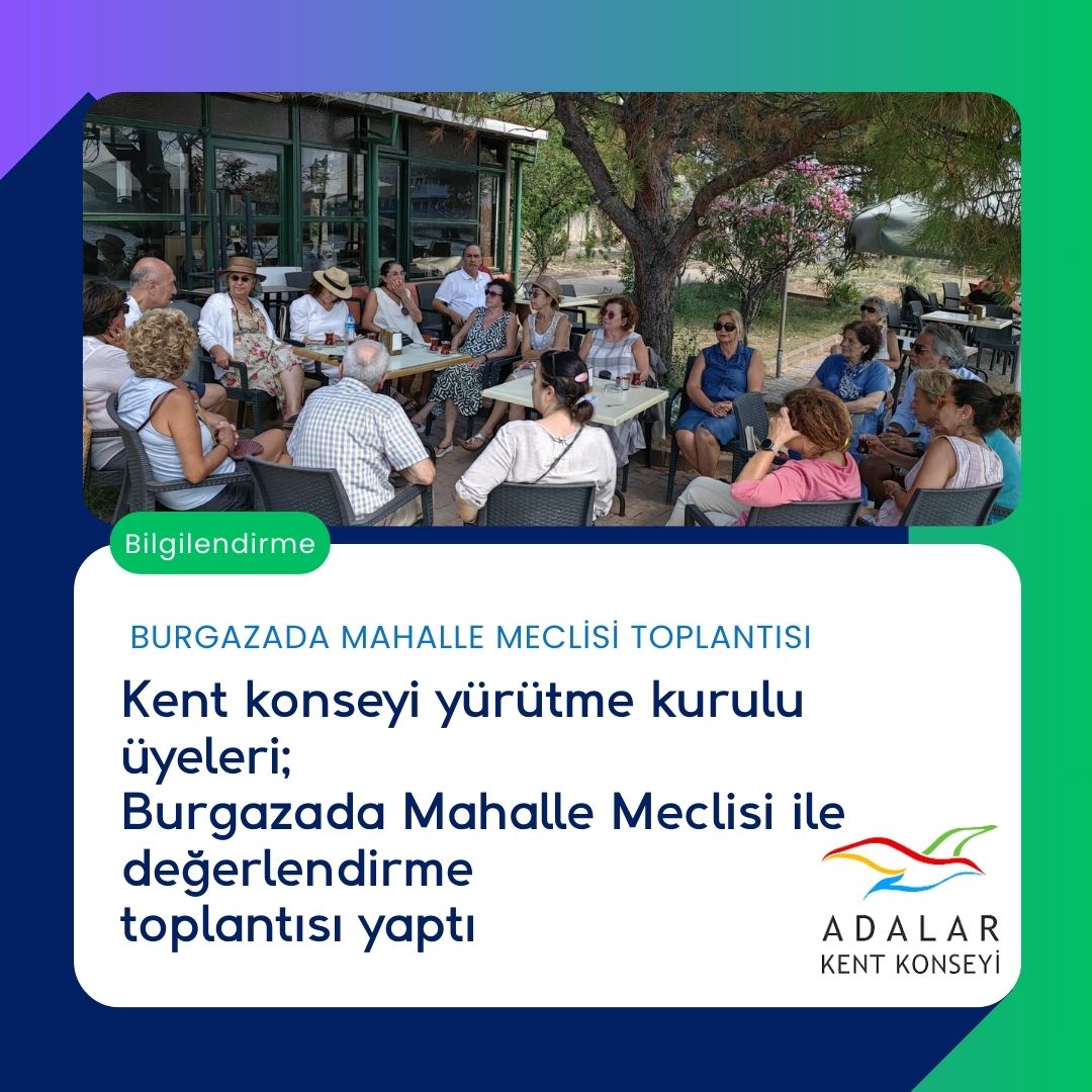 AdalarKent's tweet photo. 10 Ağustos cumartesi günü Burgazada Mahalle Meclisi ile  tanışma ve değerlendirme toplantısı yapıldı. Burgazada MM üyelerinin ve Burgazada Mahalle Muhtarı'nın da katılımıyla gerçekleşen toplantıda Kent Konseyi Yürütme Kurulu üyeleri kendilerini tanıttı,görüş alışverişi yapıldı. https://t.co/mjfQZ7Jtm8