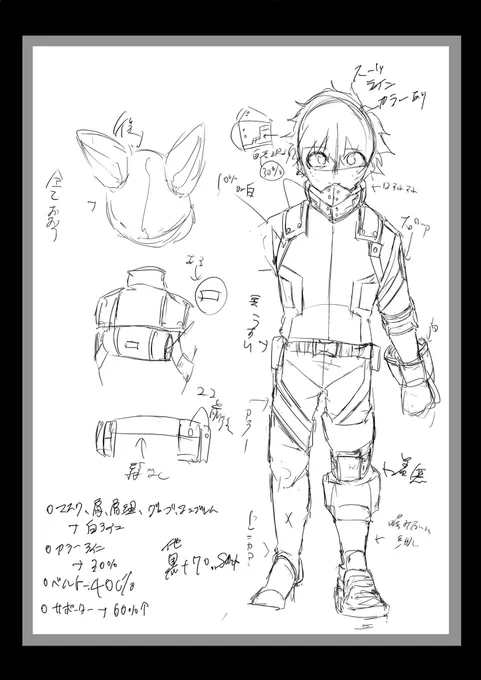 この衣装からハマった人間なので原稿前の慣らしで描いたやつを置いておきます 