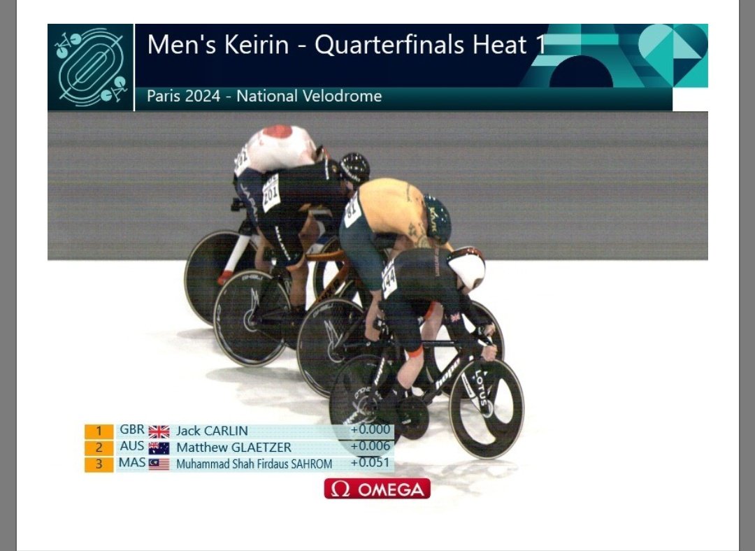 Selesai Satu Pelumbaan di Suku Akhir. Sikit je mat

Shah Firdaus berjaya balas dendam dan menewaskan pelumba negara haram Israel

Separuh Akhir sebentar lagi Jam 6.30 Petang

3 Terbaik akan ke Final 

#Paris2024 #Olympics