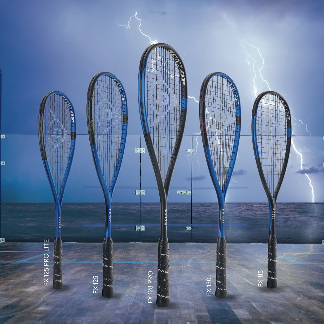DunlopSportsSA's tweet photo. It’s new and it’s blue! Here’s your first look at the brand NEW FX series from Dunlop. 

The POWER series of Squash rackets!

#BeAForceOfPower https://t.co/QaLfG0o8kN