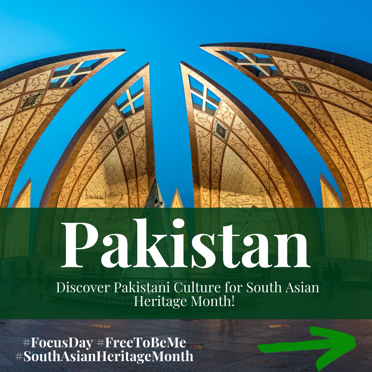 SAHM_UK's tweet photo. Discover Pakistani Culture for South Asian Heritage Month!
Today is our #FocusDay on Pakistan! Letโs delve into the rich and diverse culture of Pakistan. Add your traditions and experiences in the comments!
#SouthAsianHeritageMonth #FreeToBeMe #SAHM2024 https://t.co/AXNa7tErZC
