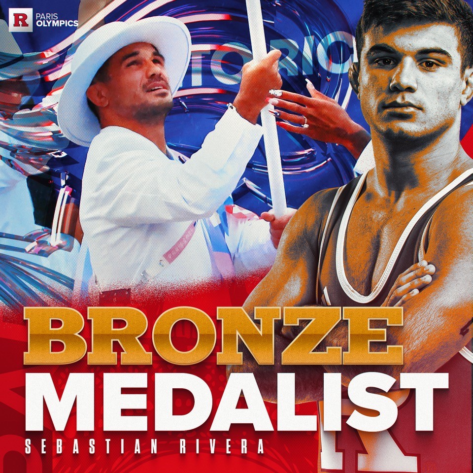 RUWrestling's tweet photo. BRONZE MEDALIST!

Sebastian Rivera defeats Tulga Tumur-Ochir (Mongolia) at the buzzer to become the first Olympic medalist in program history!

#RelentlessPursuit | #GoRU https://t.co/UwJKF0NUDc
