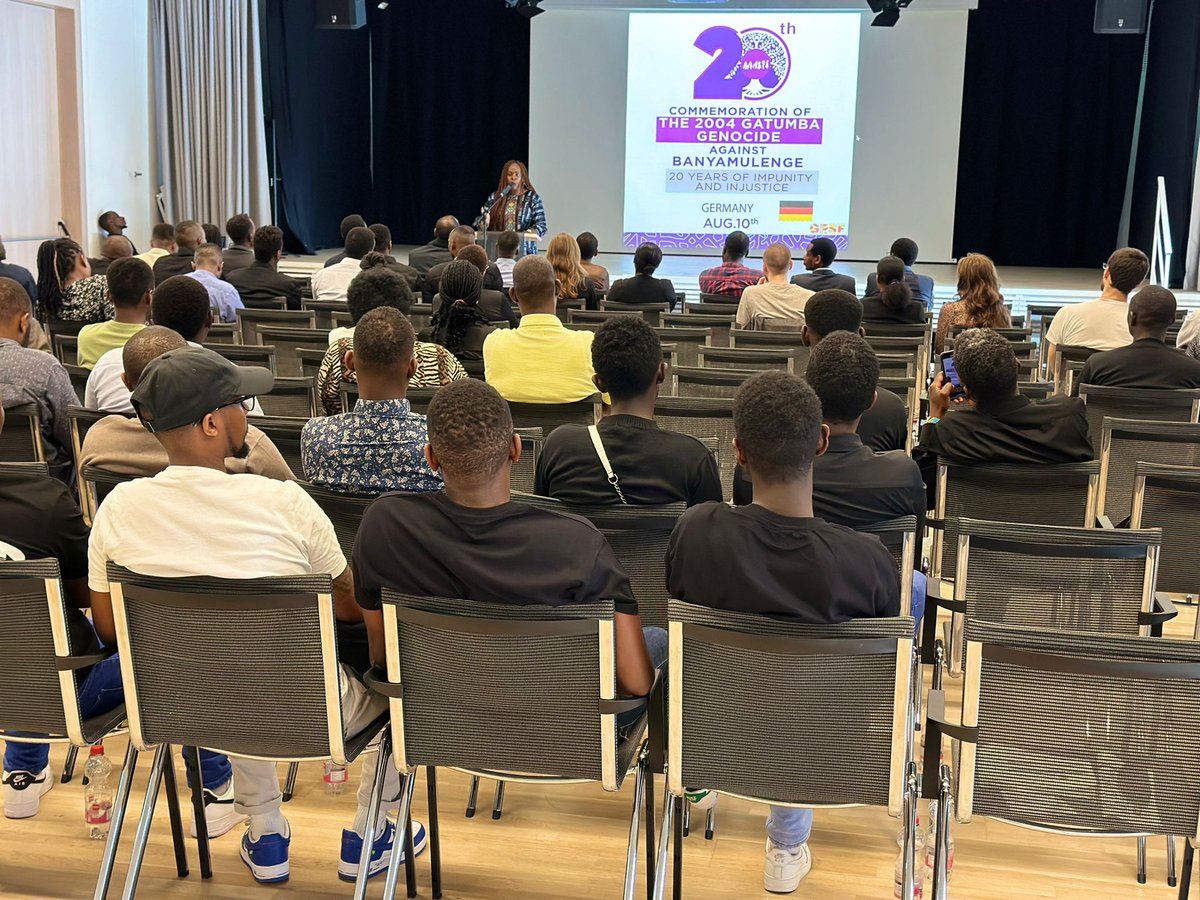 Gestern errinerte sich die Banyamulenge Gemeindeschaft, Der in Deutschland lebenden an das Gatumba massaker unter dem Moto Verweigerte Gerichtigkeit ist Verweigerte Menschenrechte.@ABaerbock <a href="/BAMF_Dialog/">BAMF</a> <a href="/BMI_Bund/">Bundesministerium des Innern</a> <a href="/GermanyDiplo/">GermanForeignOffice</a> <a href="/GfbV/">Gesellschaft für bedrohte Völker (GfbV)</a> <a href="/IS_HumanRights/">International Society for Human Rights</a> @FlueRat_Nds <a href="/IS_HumanRights/">International Society for Human Rights</a>