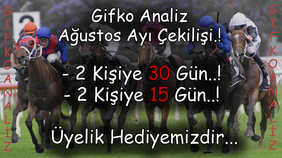 GifkoAnaliz's tweet photo. GİFKO ANALİZ AĞUSTOS Ayı Çekilişi...!!

Katılmak İçin ; Bu Gönderiyi BEĞEN & Rtweet YAP!

Son Katılım Tarihi 25.08.2024