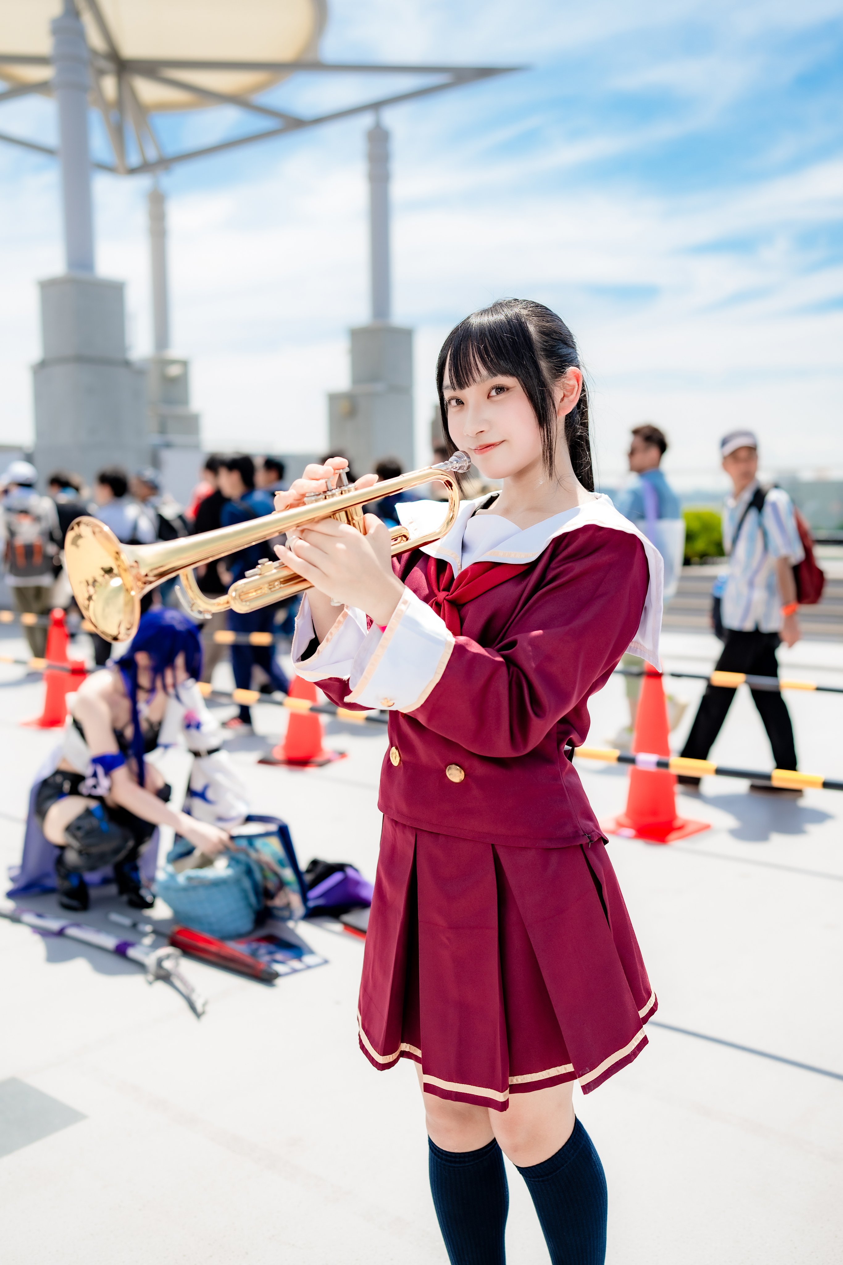 【美品】コストモ製 響け！ユーフォニアム 夏セーラー服 コスプレ コストモ製 響け！ユーフォニアム 夏セーラー服 コスプレ 女性