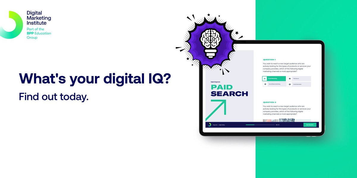 dmigroup's tweet photo. Are your digital skills as sharp as you think?
Measure your Digital IQ with our comprehensive skills test.
Don't wait - assess your expertise now:
π https://t.co/Z0eJyhdBrU
#SkillsTest #DigitalMarketing #DigitalIQ https://t.co/mvPNkuFpYe