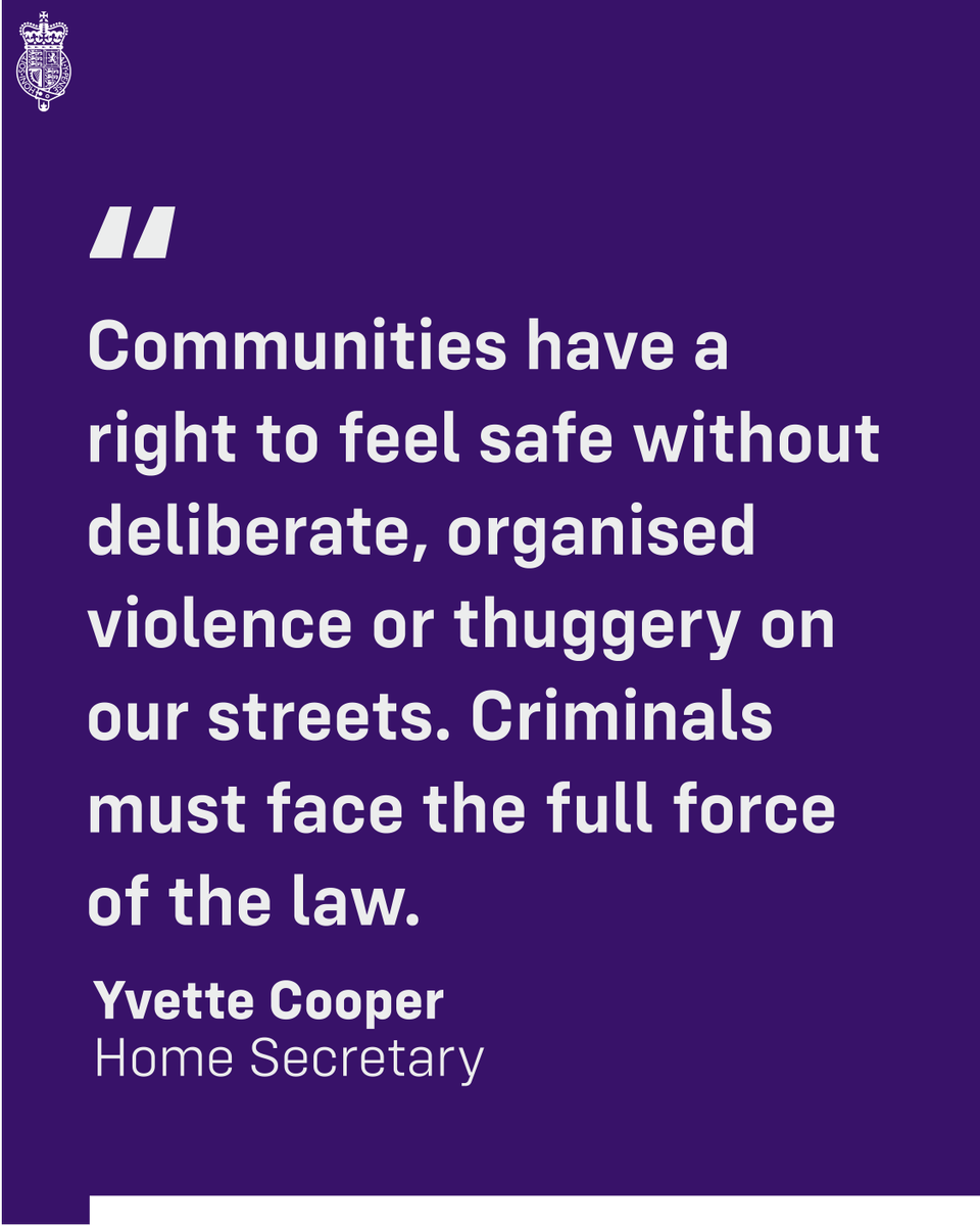 Those participating in violent disorder don’t represent Britain – they will face the consequences of their acts.