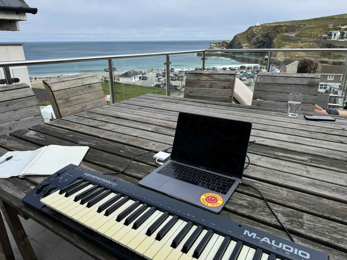 Not a bad view for finishing off the new album…