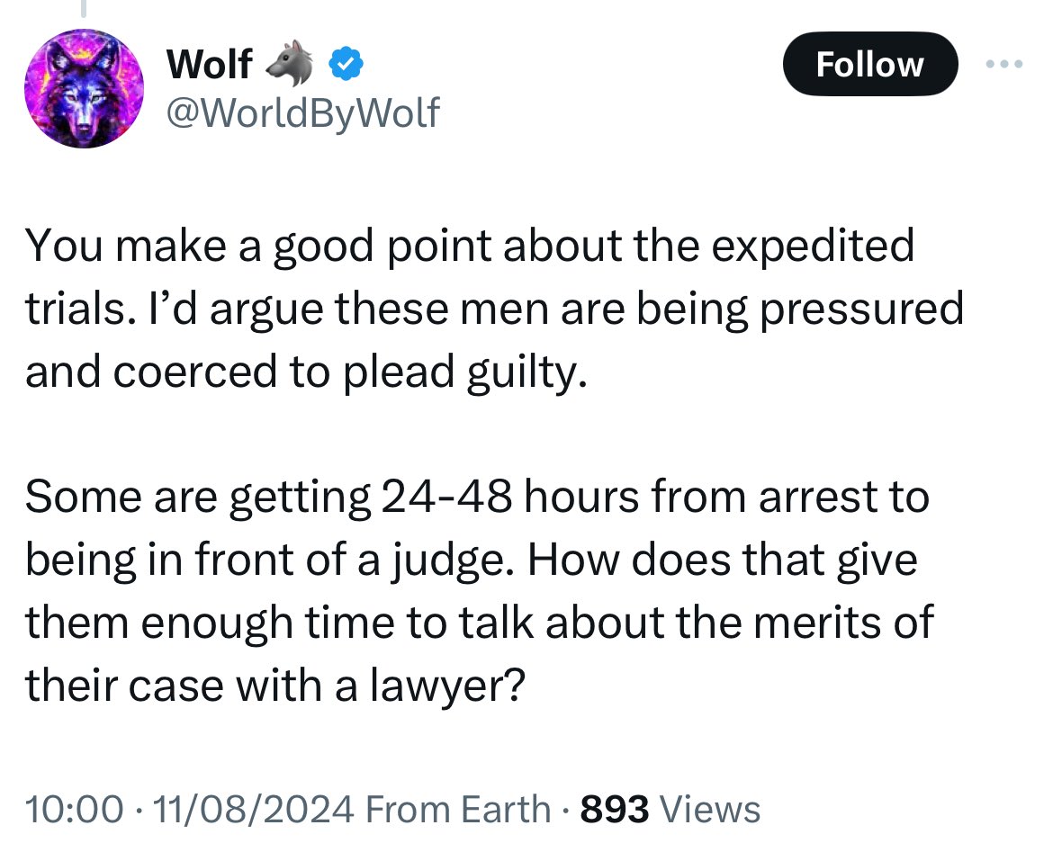 Anyone charged by police and remanded in custody is brought before the magistrates’ court the next day and asked to indicate or enter a plea.

People often don’t get much time or information. Many of us have talked about this for years.

The suggestion that this is new is false.