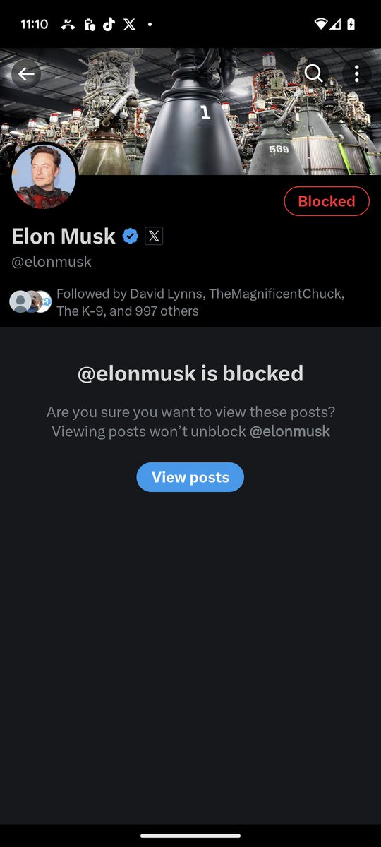 #BlockMusk He should keep his nose out of our politics, and go back to blowing smoke up #Drumpf's butt