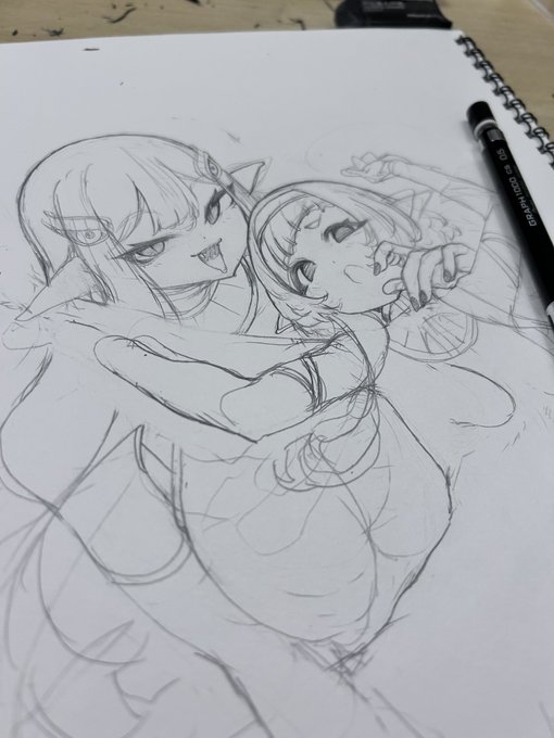 今からペーパー用イラストを作ります 