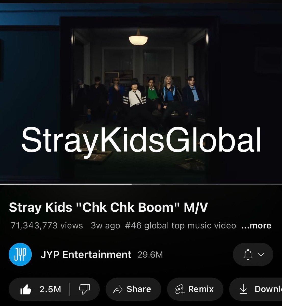StrayKidsGlobal's tweet photo. 💥 #Stream_ChkChkBoom 💥

STAY! Last hours for Week 4 tracking 🔥 
If we want that triple crown on Show Champion and other wins, let’s push more! 

Stream ChkChkBoom M/V now! 
🎥 https://t.co/oqPdAMeXO4

@Stray_Kids #StrayKids 
#ChkChkBoom #ATE https://t.co/tYXfpJLXEK